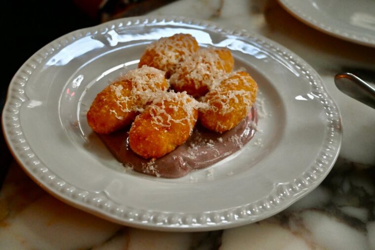 Chessy croquettes at Nessa Soho