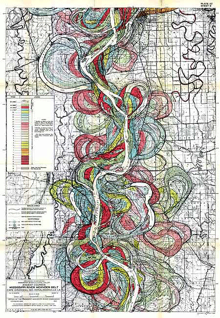 Ancient Course of the Mississippi Meander Belt, US Army Corps of Engineers, 1944.