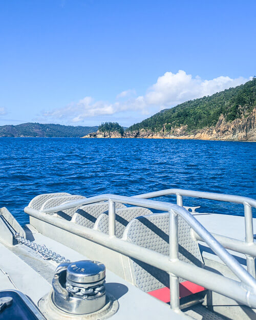 Boat trip in the Whitsundays